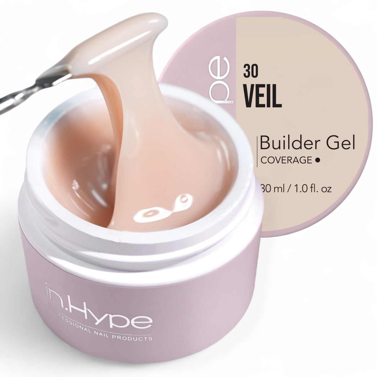 IN.HYPE front packaging showing jar and label for clear product identification and professional use