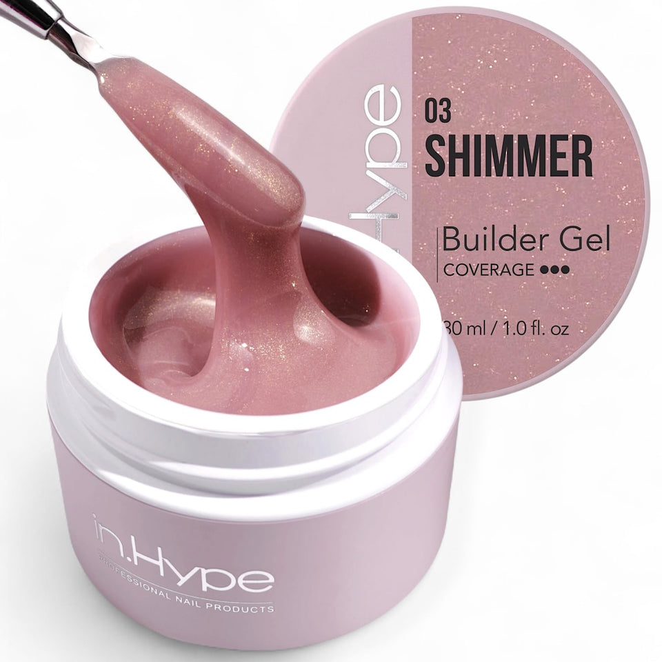 IN.HYPE front packaging showing jar label and shimmer nude tone benefit