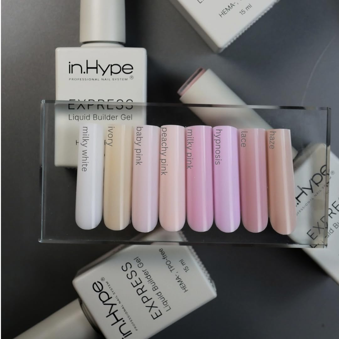 IN.HYPE gel application with dual form highlighting quick, consistent extension building
