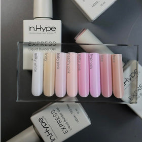IN.HYPE gel application with dual form highlighting quick, consistent extension building