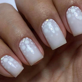IN.HYPE applied on finger before curing demonstrating glossy, buildable coverage