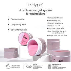 IN.HYPE close-up gel texture revealing smooth viscosity for controlled sculpting