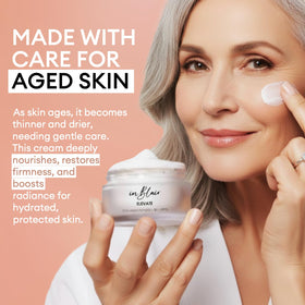 Inblair cream texture close-up highlighting smooth hydration and absorbency