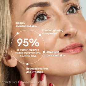 Inblair label close view noting niacinamide and hyaluronic acid benefits