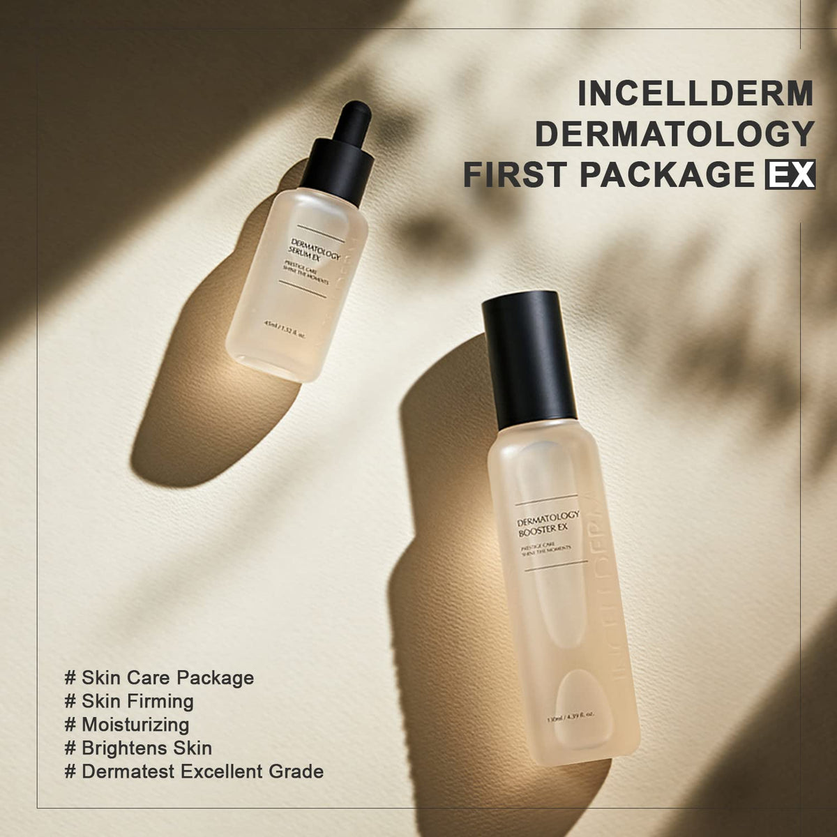 INCELLDERM Booster EX spray close-up demonstrating fast hydration