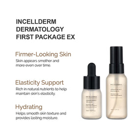 INCELLDERM Dermatology Serum EX drop detail supports elasticity and resilience