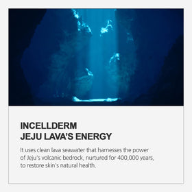 INCELLDERM Giant BYoungPool Leaf Water bottle highlighting botanical hydration