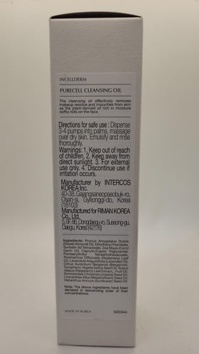 INCELLDERM bottle on bathroom counter illustrating everyday cleansing routine