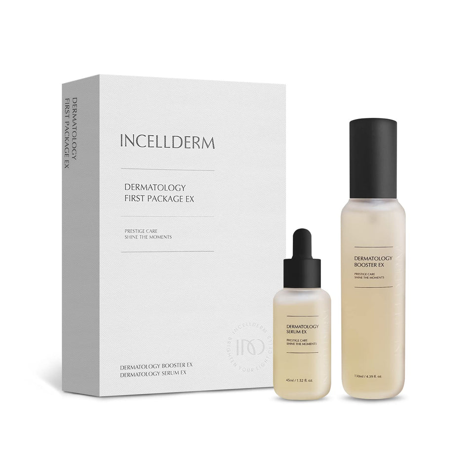 INCELLDERM Riman package front view showing both bottles and benefits