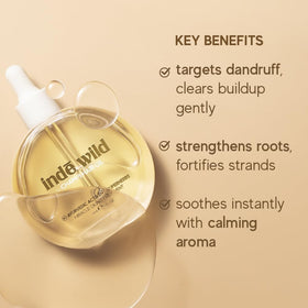 Indē Wild Champi bottle close-up of label, brand clarity and ingredient confidence