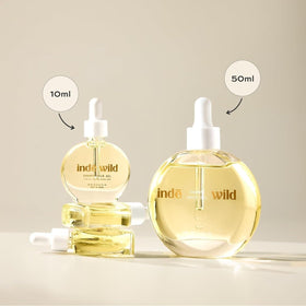 Indē Wild Champi bedside bottle for overnight treatment, supporting deep conditioning