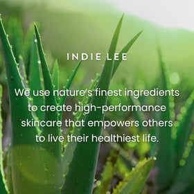 Indie Lee brightening cleanser in morning routine for refreshed skin