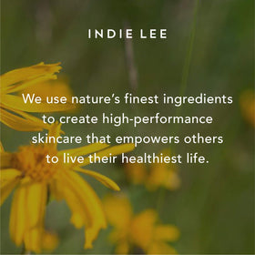 Indie Lee cleanser with rose and chamomile botanicals for soothing