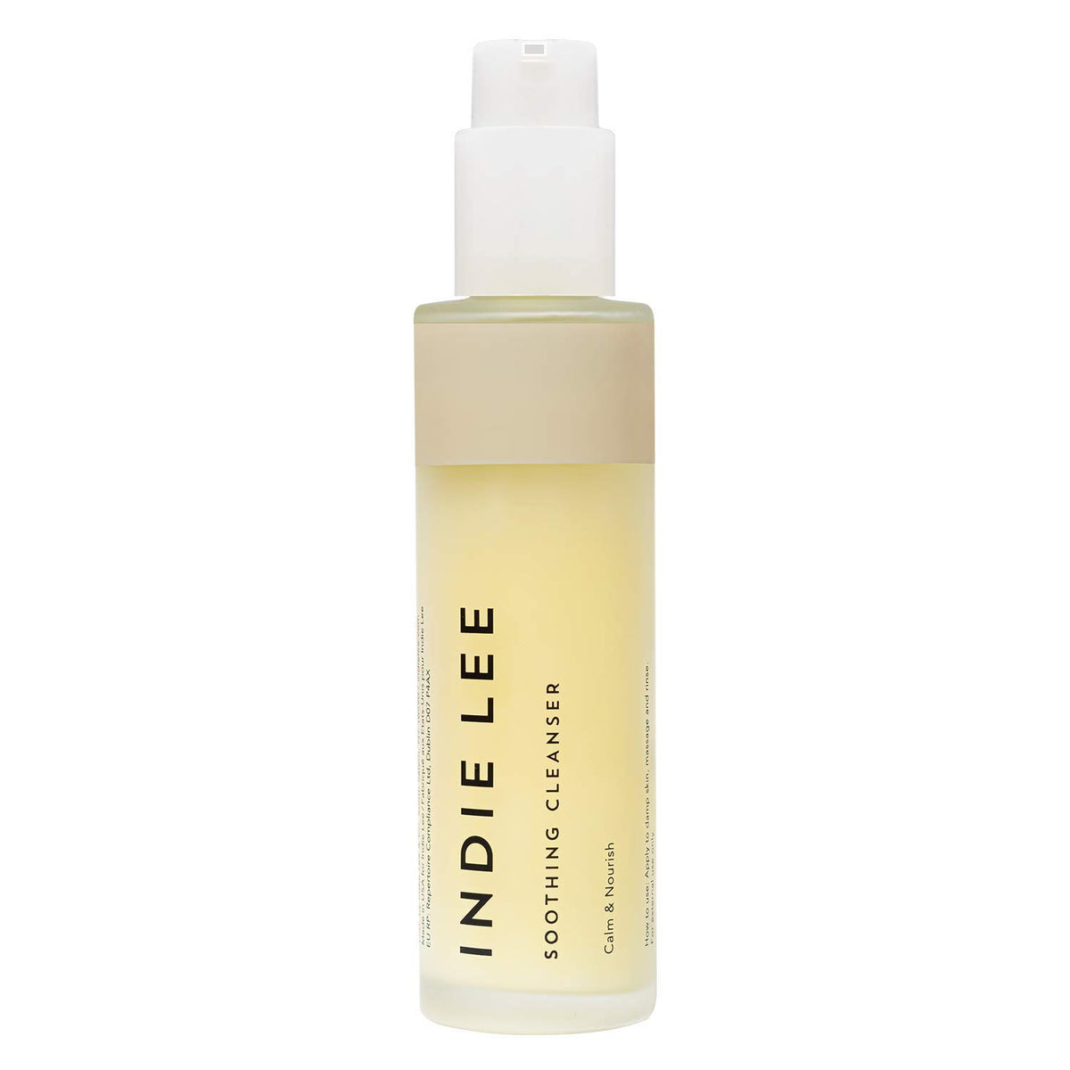 Indie Lee front packaging showing cleanser and benefits