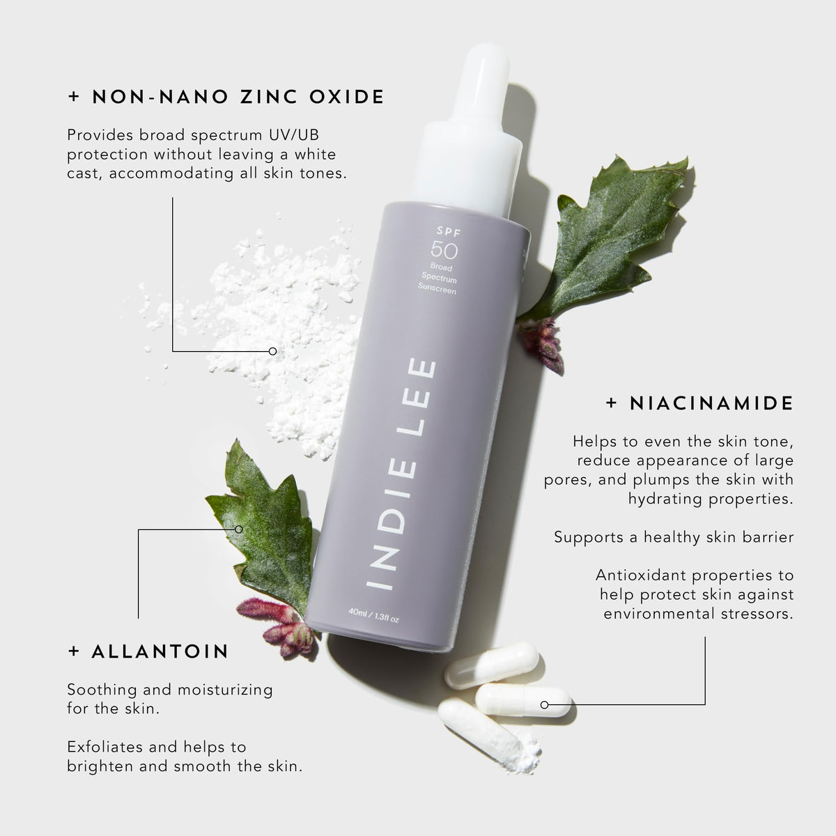 Indie Lee primer bottle pump top dispensing accurate amount, no waste