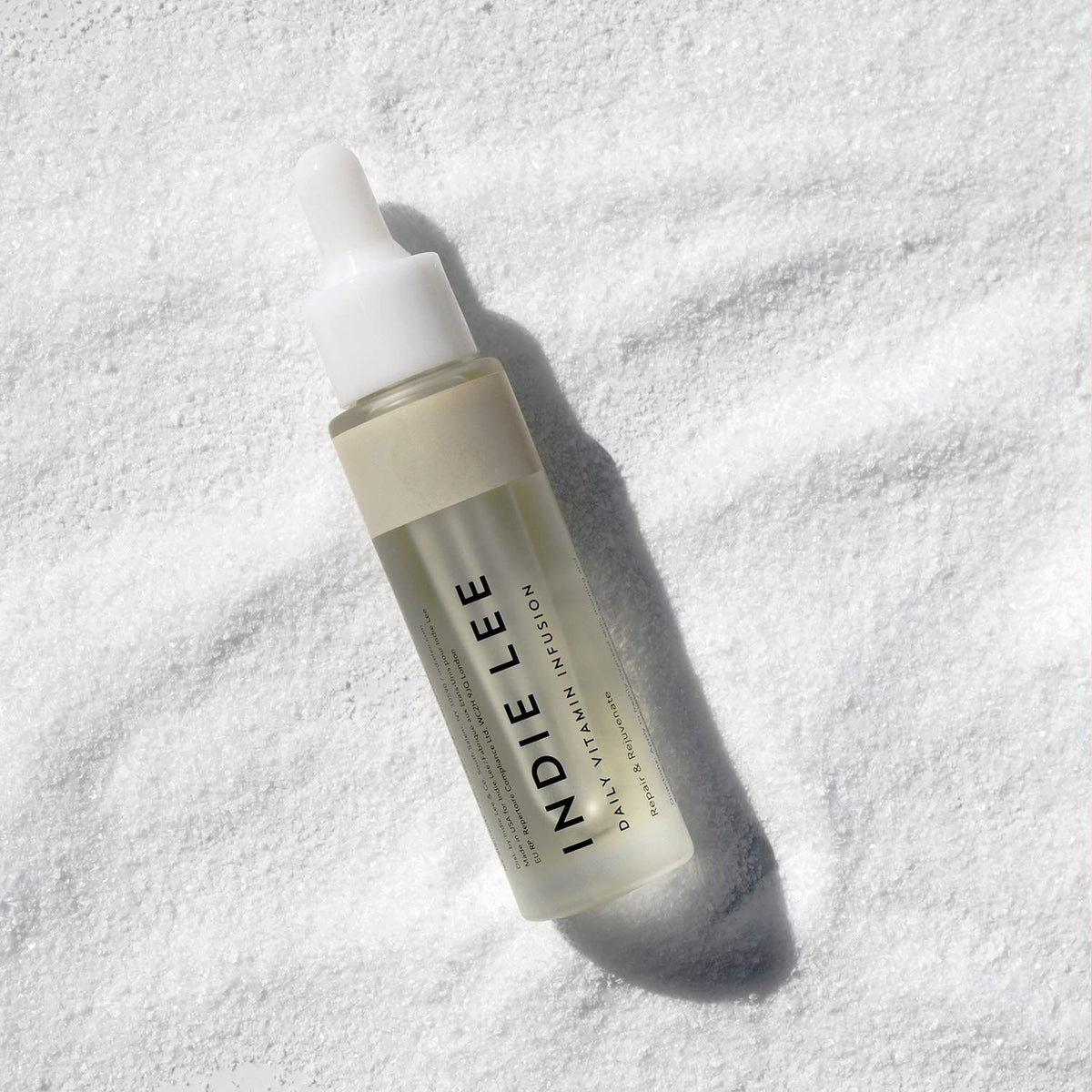 Indie Lee rosehip ingredient detail highlighting antioxidant-rich benefits