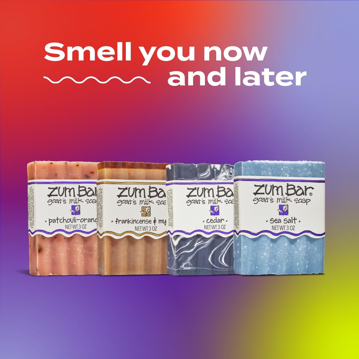 Indigo Wild Zum bar in hand showing 3 oz size and travel-friendly scale