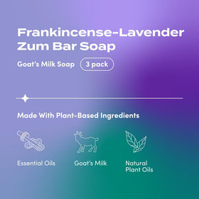 Close-up of Zum bar texture and surface, showing creamy lather potential and nourishment