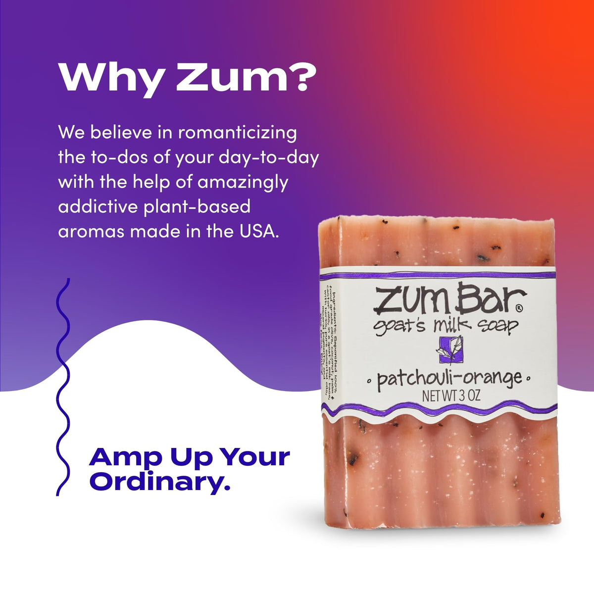 Indigo Wild Zum stacked bars in package illustrating three-pack value
