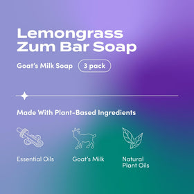 Indigo Wild Zum close texture of bar highlighting creamy finish and gentle cleanse