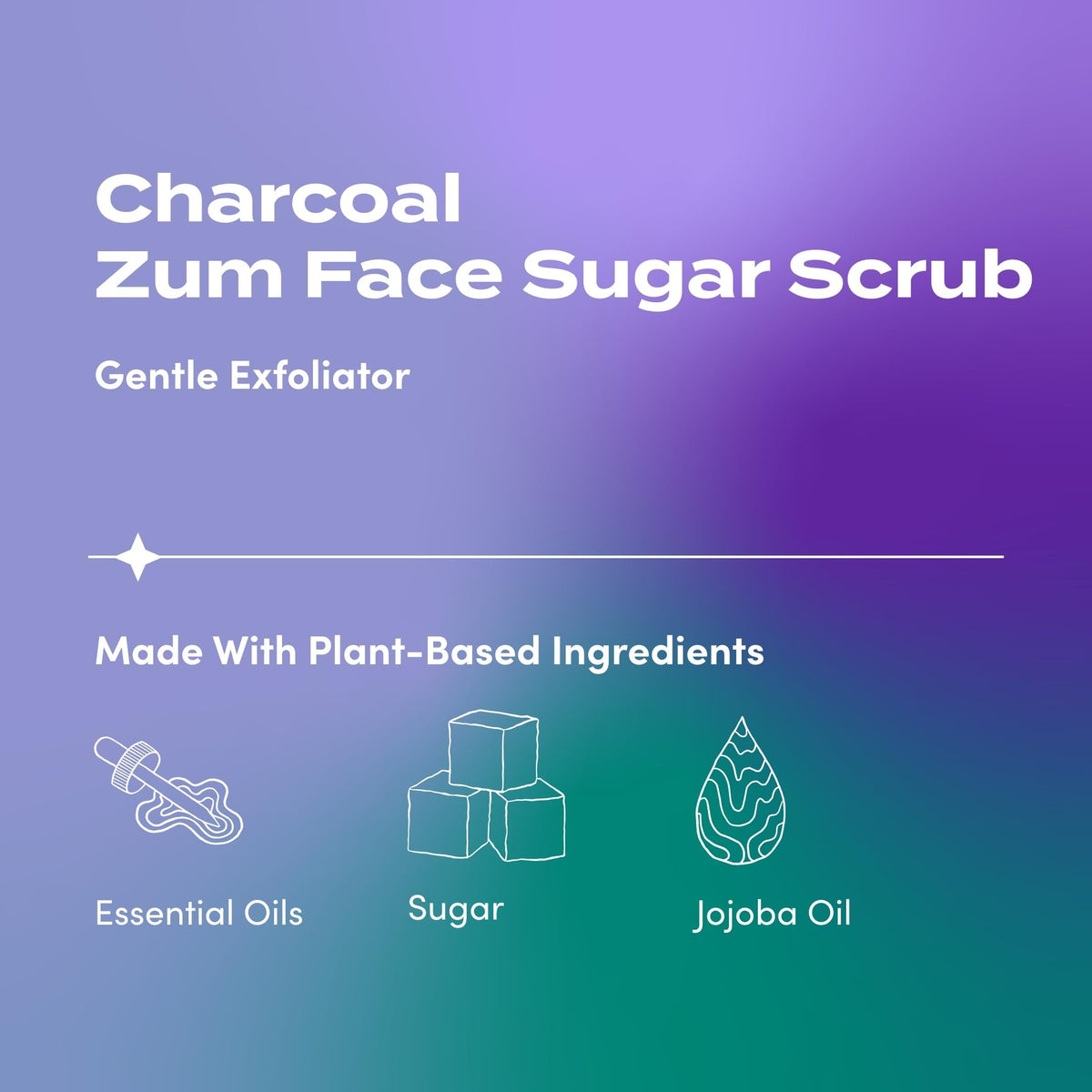 Indigo Wild Zum Face texture close-up showing sugar grains and oils for gentle exfoliation benefit