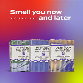 Indigo Wild Zum label and ingredient list showing natural oil components