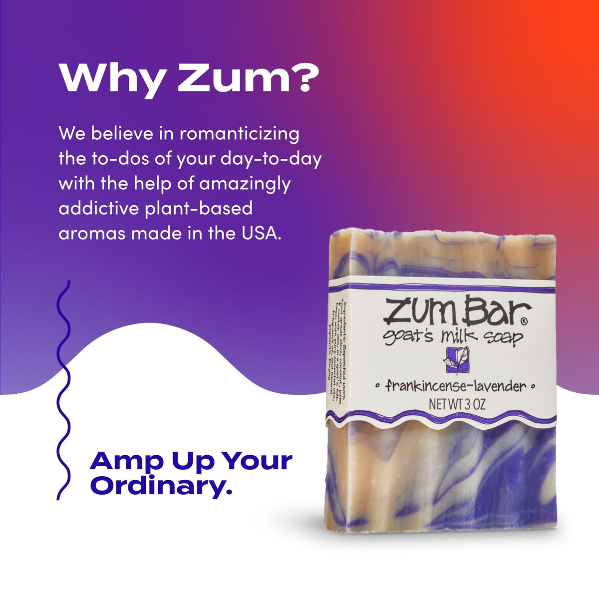 Zum soap in a travel tin on a towel, showing portability and tidy storage benefit