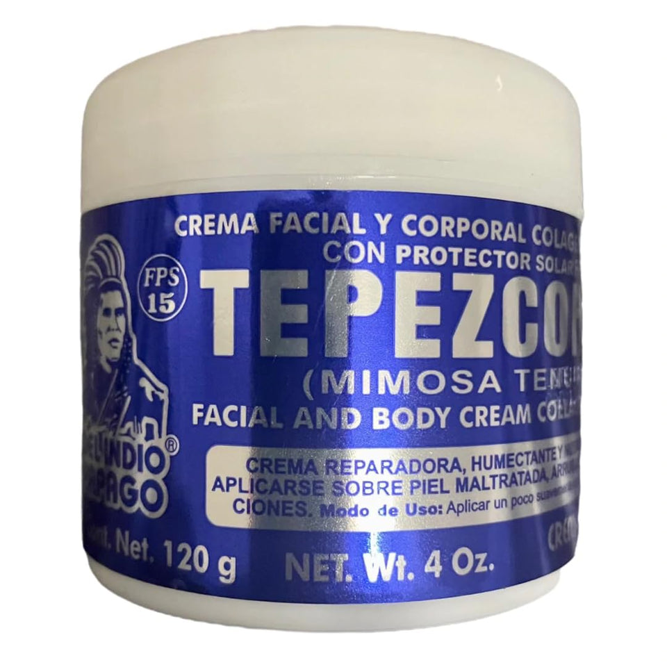 Indio Papago jar front label showing brand and SPF-15 for quick identification and benefit