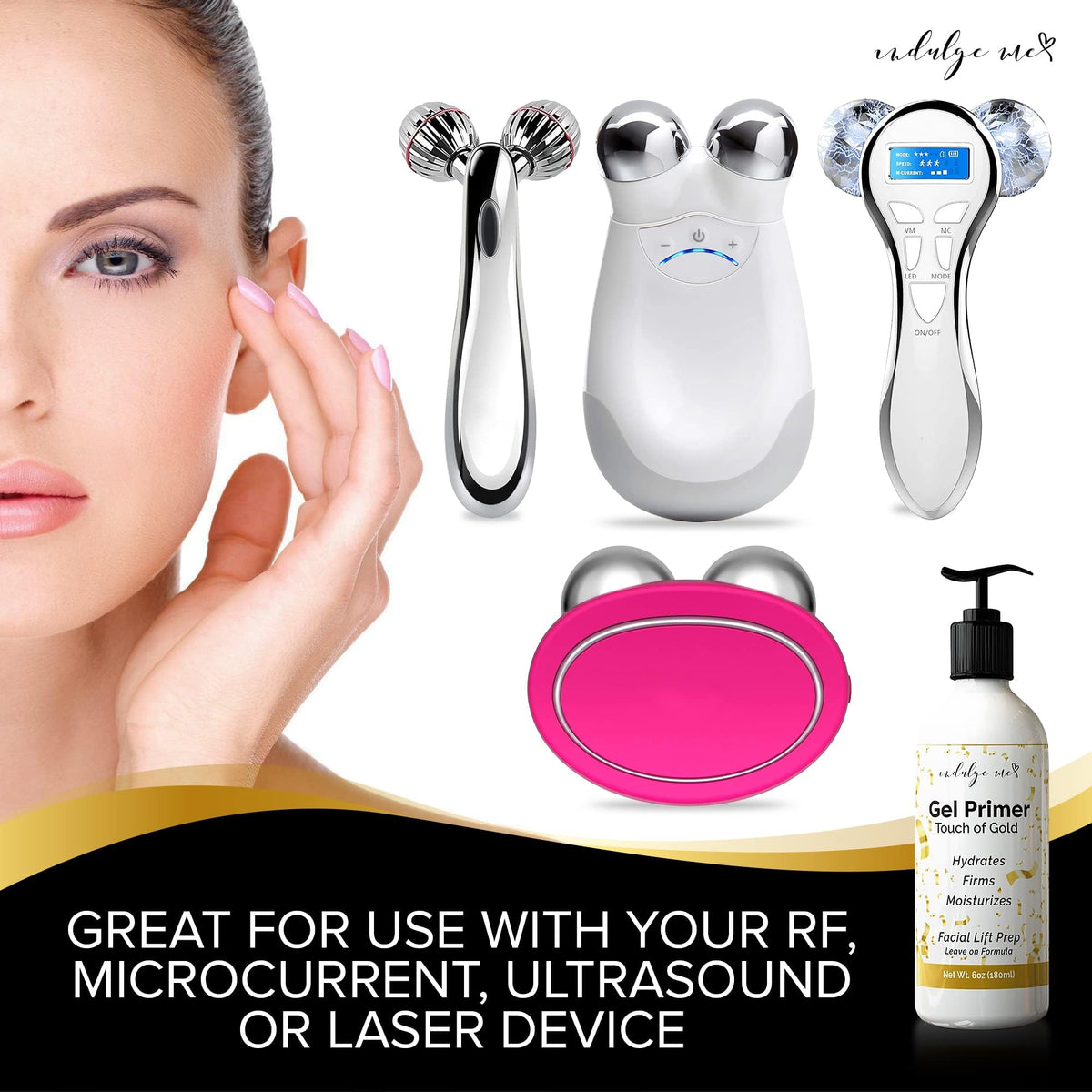 IndulgeMe gel texture spread on hand demonstrating quick absorption