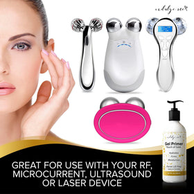 IndulgeMe gel texture spread on hand demonstrating quick absorption