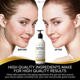 IndulgeMe gel used with microcurrent device improving glide
