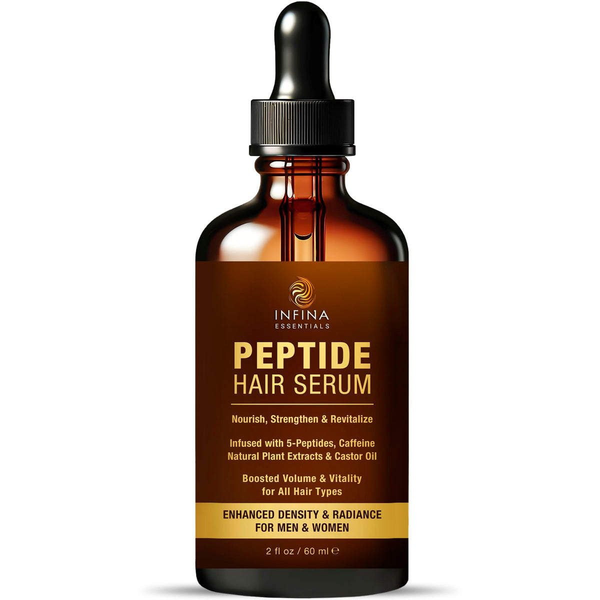 INFINA ESSENTIALS front packaging showing bottle and branding benefit lightweight formula
