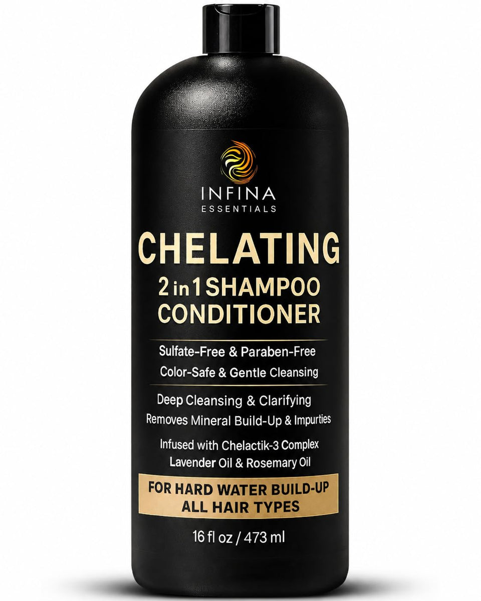 INFINA ESSENTIALS front packaging shows bottle and branding benefit clarity