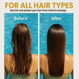 INFINA ESSENTIALS hair before and after demonstrating improved shine benefit