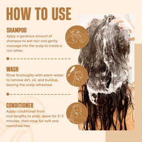 INFINA ESSENTIALS shampoo lather on hair demonstrating effective cleansing