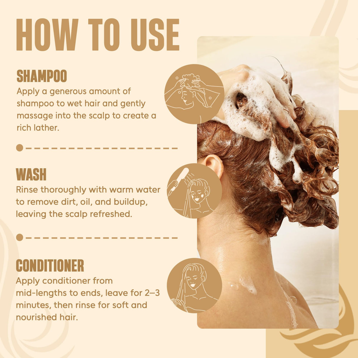 INFINA ESSENTIALS in use on wet hair demonstrating smoothing action