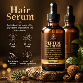 INFINA ESSENTIALS scalp application demonstration showing massage technique benefit