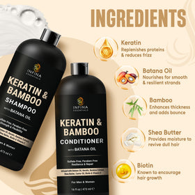 INFINA ESSENTIALS conditioner creamy texture for detangling and softness