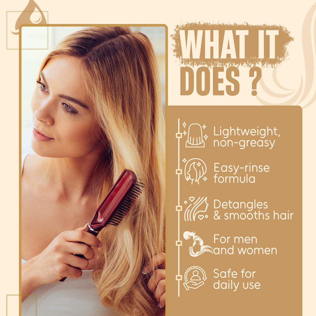 INFINA ESSENTIALS shampoo texture on hand for gentle cleansing and lather