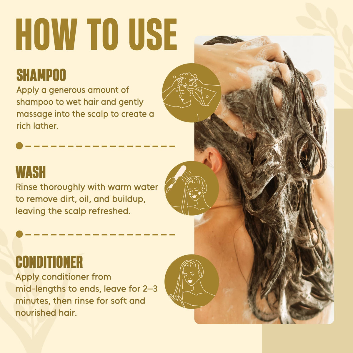 INFINA ESSENTIALS in-shower use showing easy application and rinse benefits