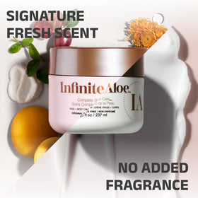 InfiniteAloe facial application in morning routine for dewy, non-greasy finish
