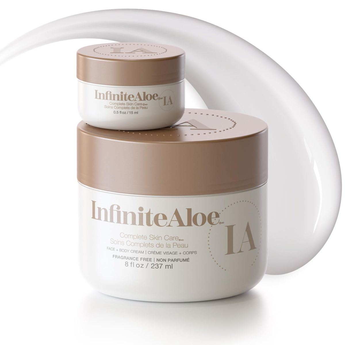 InfiniteAloe front jar 8 oz showing clean packaging and everyday hydration