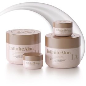 InfiniteAloe front packaging showing two 8 oz jars for reliable hydration