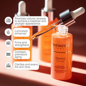 Infinitek Paris dropper dispensing serum, precise dosing for skincare routine