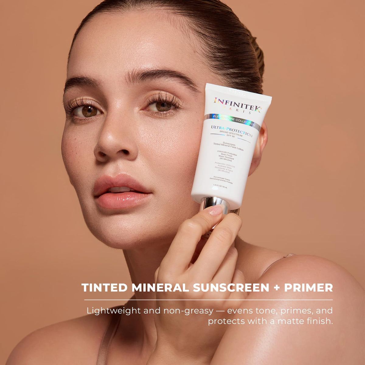 Infinitek Paris label and ingredients list highlighting antioxidant benefit