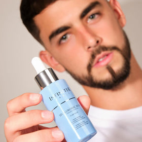 Infinitek Paris serum applied to hand demonstrating smooth absorption