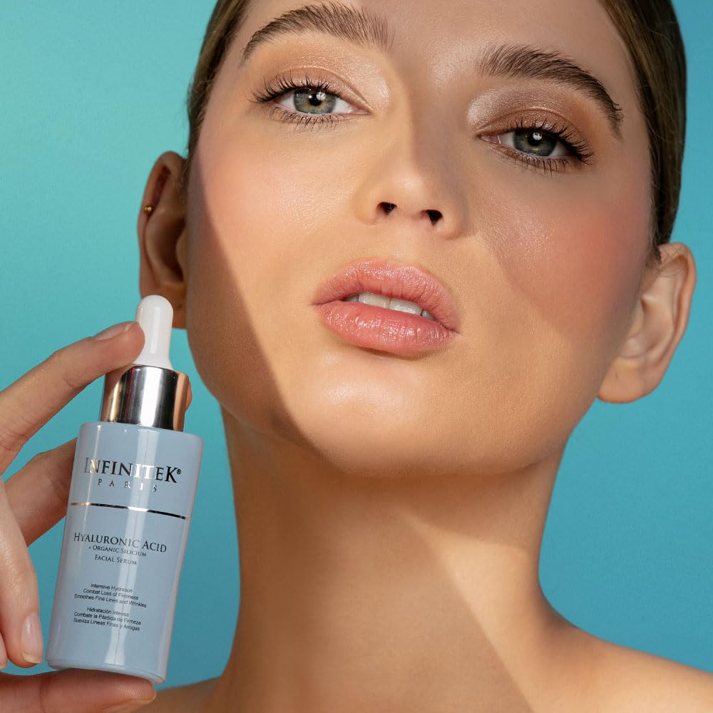 Infinitek Paris close-up texture shot showing lightweight hydrating gel