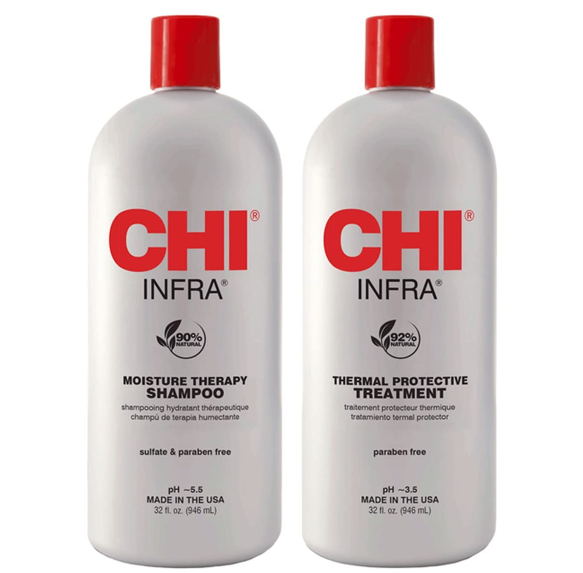 INFRA treatment application in salon on towel-dried hair, improves manageability benefit