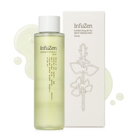 INFUZEN front packaging bottle view showing cooling toner benefit