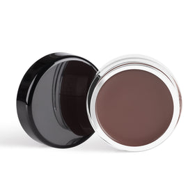 Inglot AMC gel worn on eye closeup illustrating long-lasting matte black definition